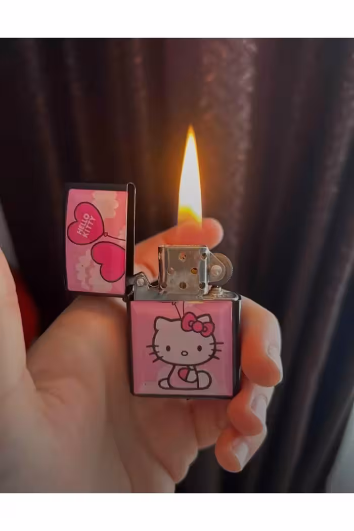 فندک بنزینی هلو کیتی (برای ایمنی حمل و نقل، بدون بنزین ارسال می‌شود!) - 5417