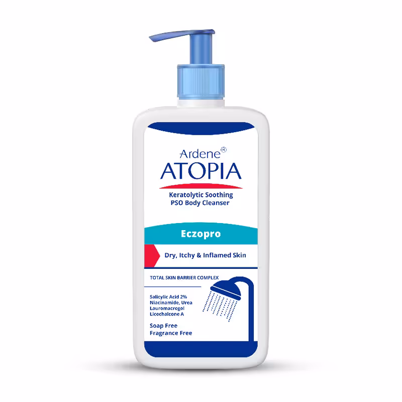 بالم شوینده بدن التیام بخش و لایه بردار پوست Eczopro آردن آتوپیا حجم 500 میلی لیتر