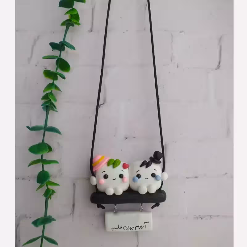 آویز ماشین مدل قند دوتایی | amazonchi