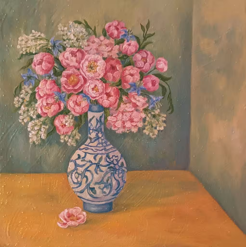 نقاشی گل
