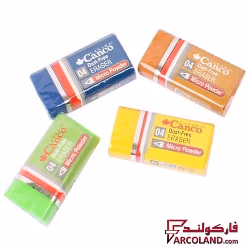 پاک کن رنگی کنکو Canco مدل میکرو پودر Micro Powder سایز کوچک کد 04