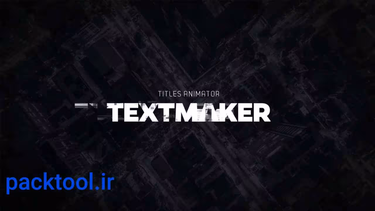 پروژه داوینچی ریزالو عناوین بولد و ضخیم گلیچ Title Animator Bold Glitch - پک تول