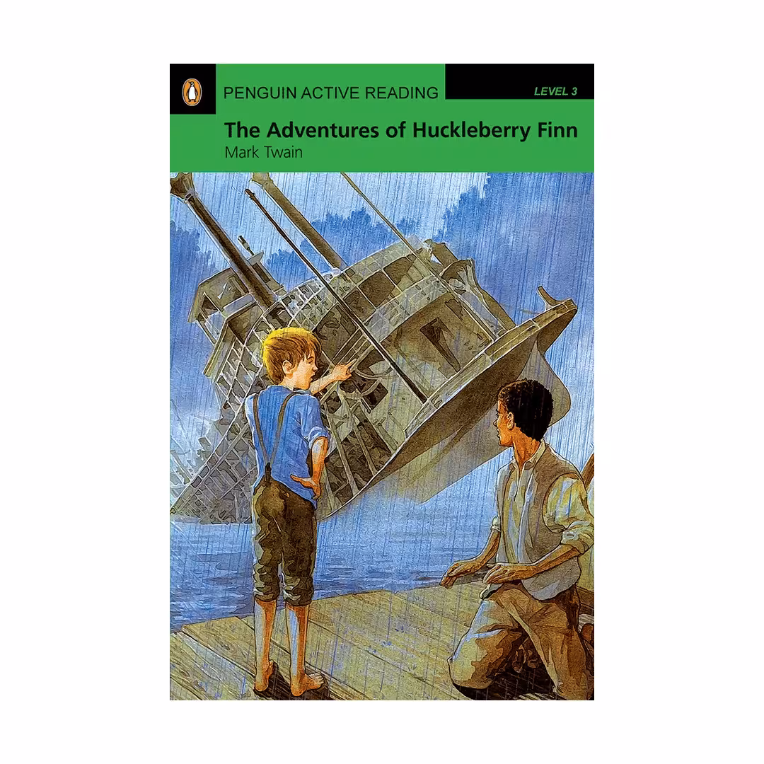 Penguin Active Reading 3 The Adventures of Huckleberry Finn داستان پنگوئن اکتیو ریدینگ سه ماجراجویی های هاکلبری فین