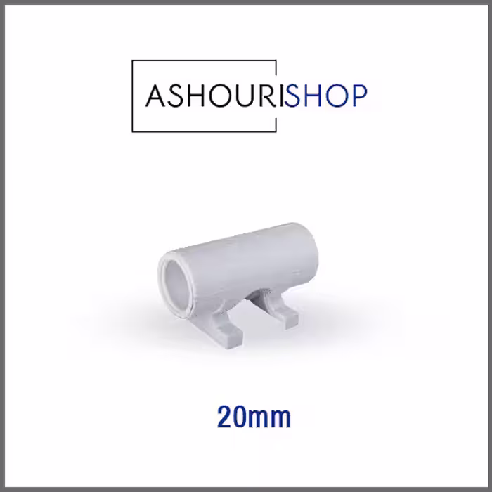 پل بست دار سفید سایز 20mm برند آذین