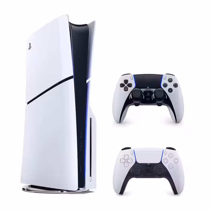 پلی استیشن 5 اسلیم دیسک خور اروپا سفید 1 ترابایت   DualSense Edge