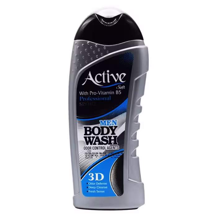 شامپو بدن مردانه اسپرت طوسی اکتیو ACTIVE وزن 400 گرم