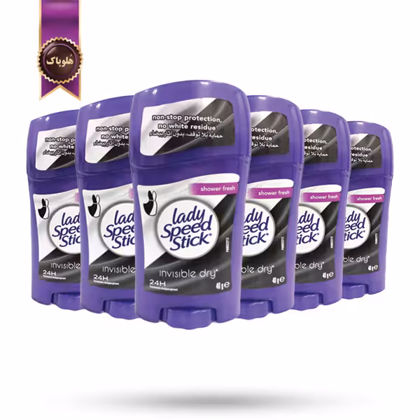 6 عدد مام استیک ضد تعریق لیدی اسپید Lady Speed مدل شاور فرش Shower Fresh وزن 40 گرم (اورجینال)