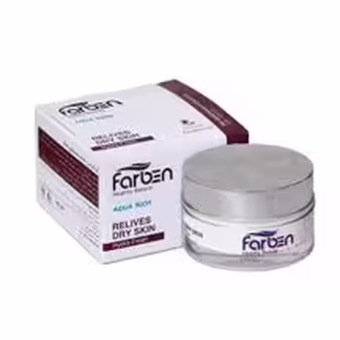 کرم آبرسان فاربن حاوی روغن آرگان مناسب پوست های خشک aqua rich حجم 50