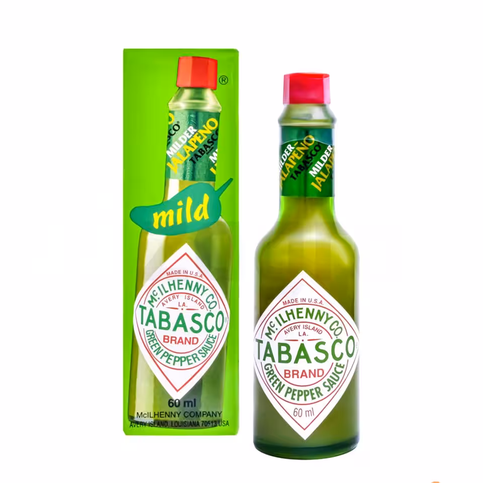 سس فلفل هالوپینو تند تاباسکو سبز Tabasco (60 میل)