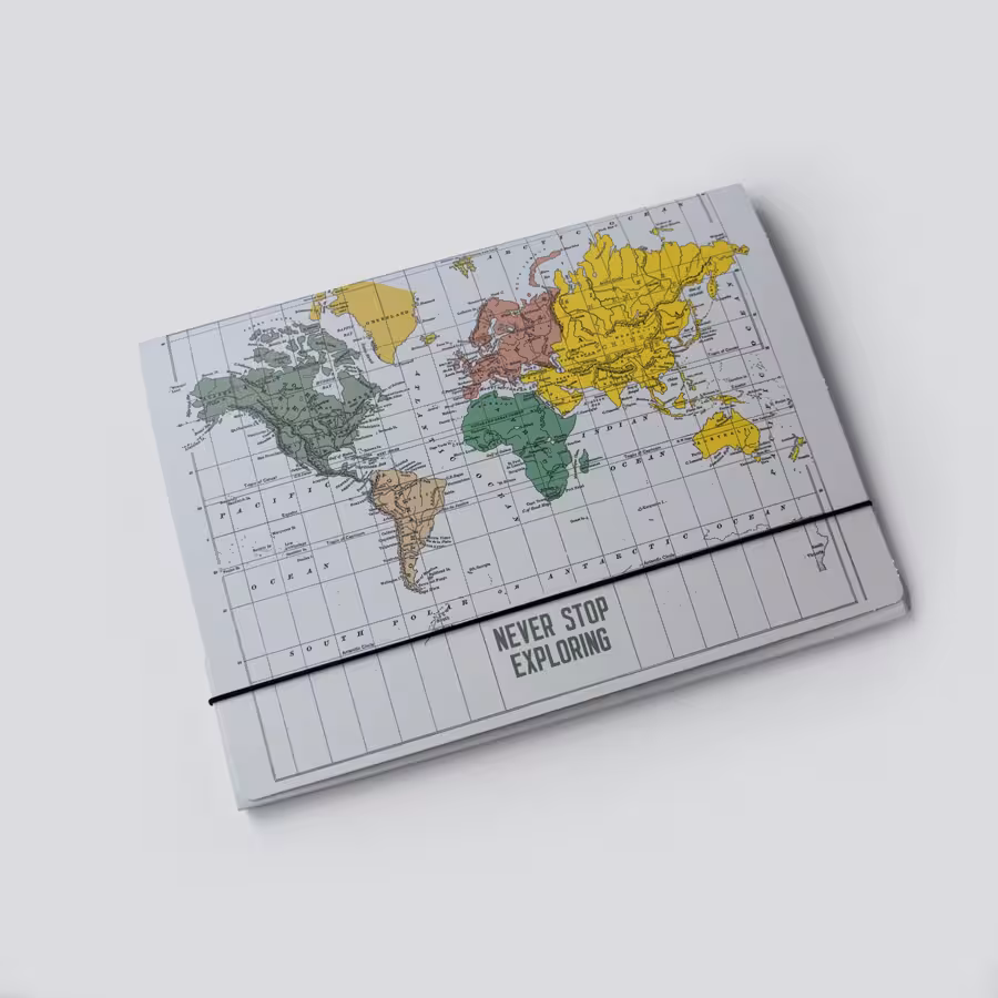 پوشه مقوایی نقشه کرم دات نوت (dotnote)