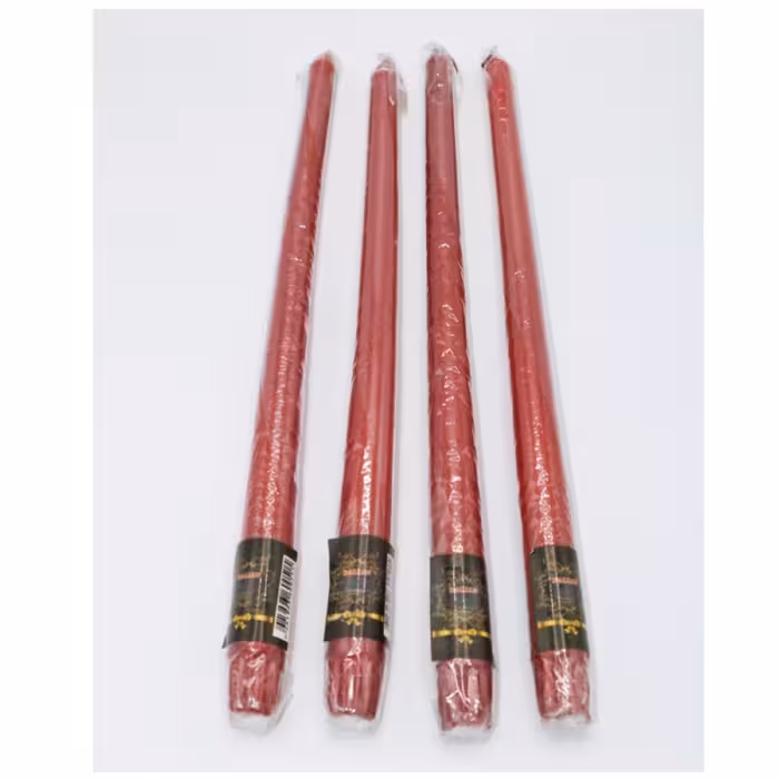 شمع قلمی 30 سانتی قرمز تکی