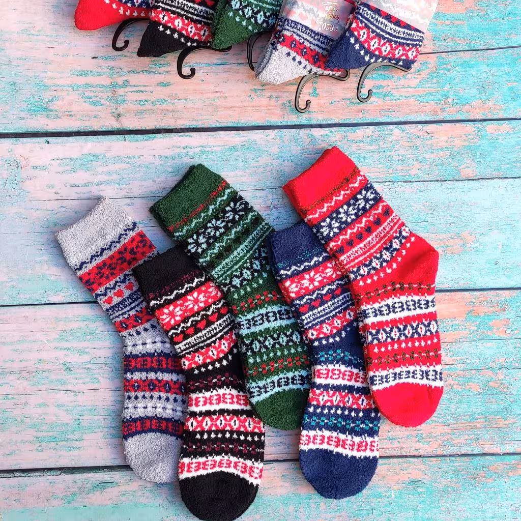 جوراب بوکله ساقدار حوله ای مناسب پاییز و زمستان