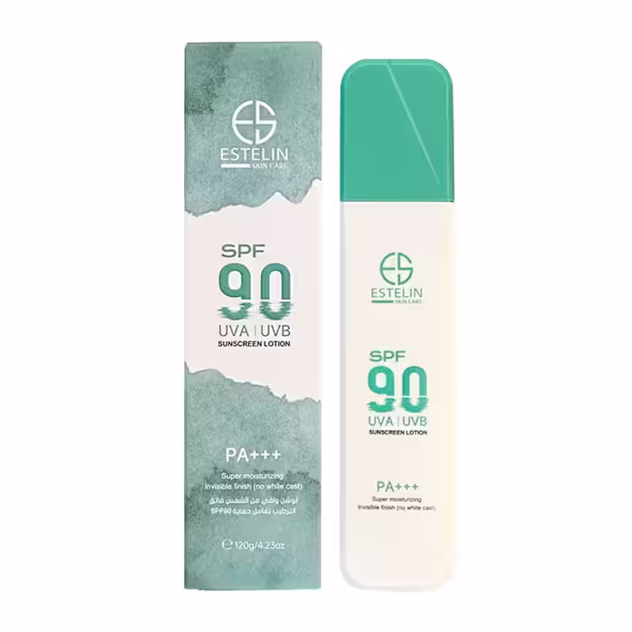 لوسیون ضدآفتاب استلین مرطوب کننده و آبرسان spf 90