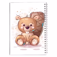 دفتر مشق کارتونی سمور