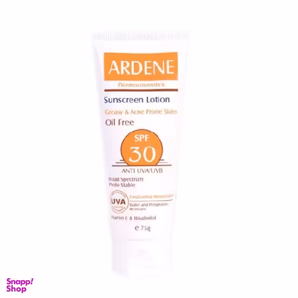 لوسیون ضد آفتاب اس پی اف-30 آردن (Ardene) وزن 75 گرم