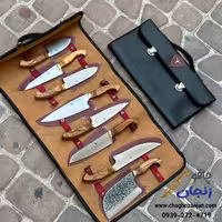 ست قصابی کامل وفا با کیف | 8 پارچه، هرچی که یک قصاب نیاز داره موجوده