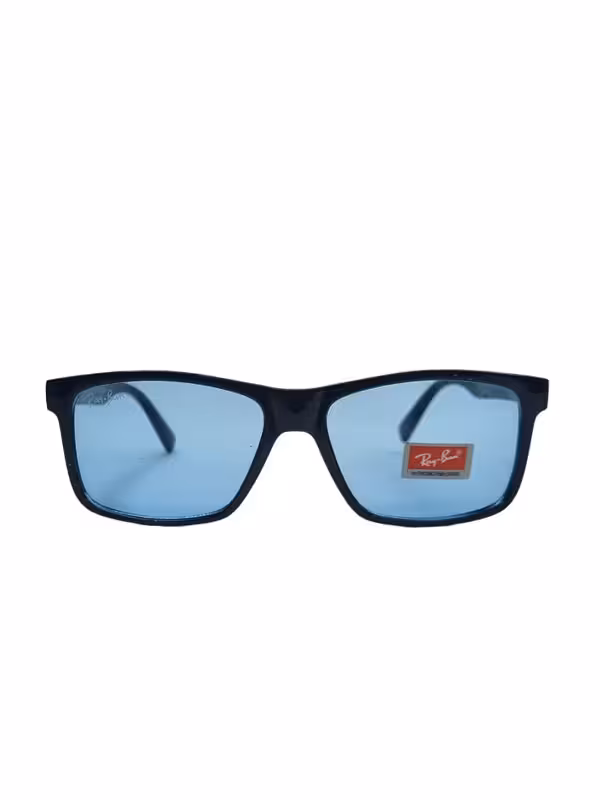 عینک آفتابی زنانه آبی فریم مشکی  مدل ری بن یووی 400