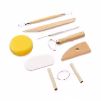 ابزار مجسمه سازی بسته بندی 8 عددی (pottery tool kit)
