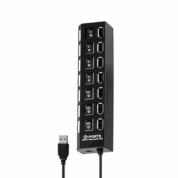 هاب 7 پورت آداپتورخور USB20 مدل Smart کلیددار
