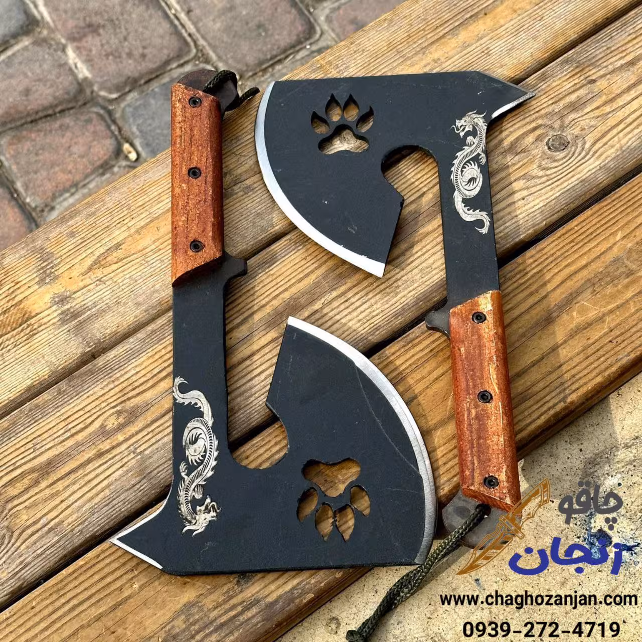 تبر کمپینگ و طبیعت گردی مخصوص کوله مدل رد پا تیغه فولادی