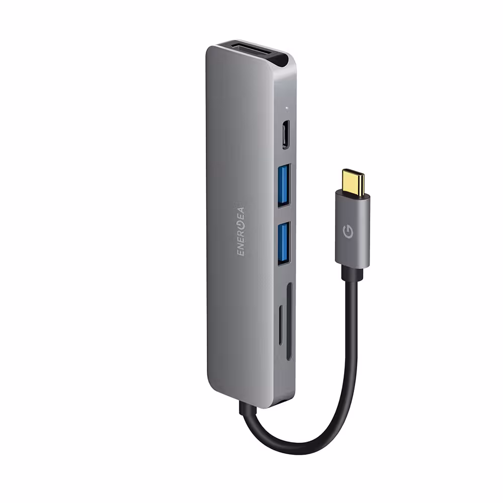 هاب و شارژر نوع C انرژیا مدل AluHub HD - فروشگاه اسپيگن ایران