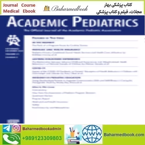 Academic Pediatrics Volume 21 Issue 1 to 8 2021 TR