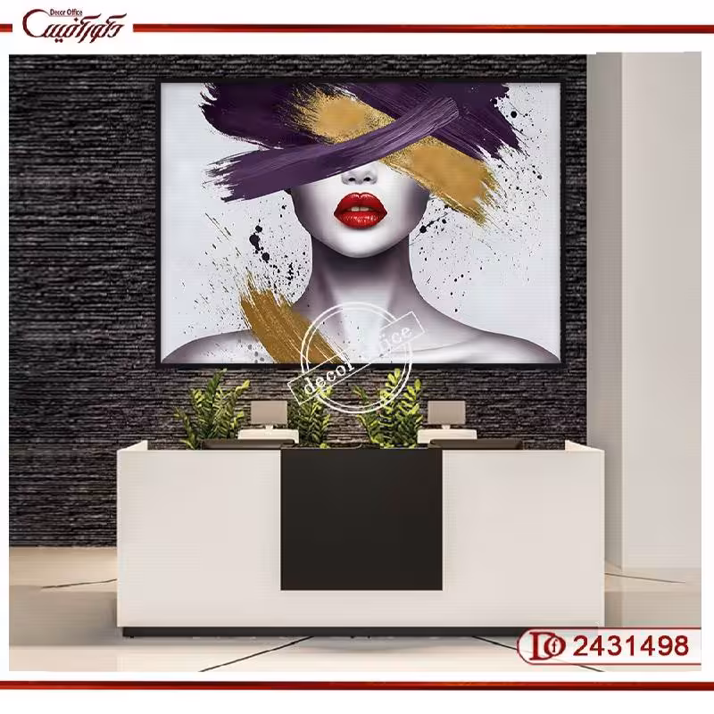 تابلوی چهره انتزاعی R2431498