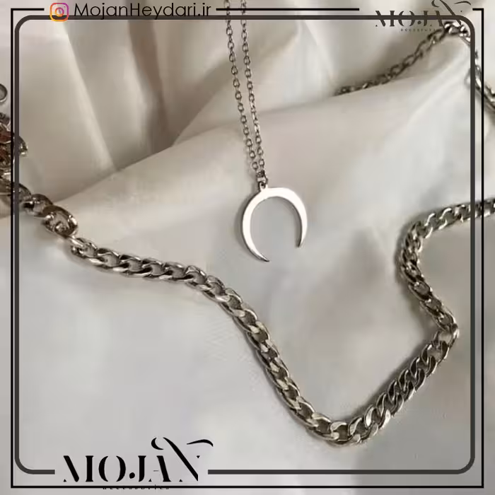 گردنبند استیل کارتیر نقره ای کد1101