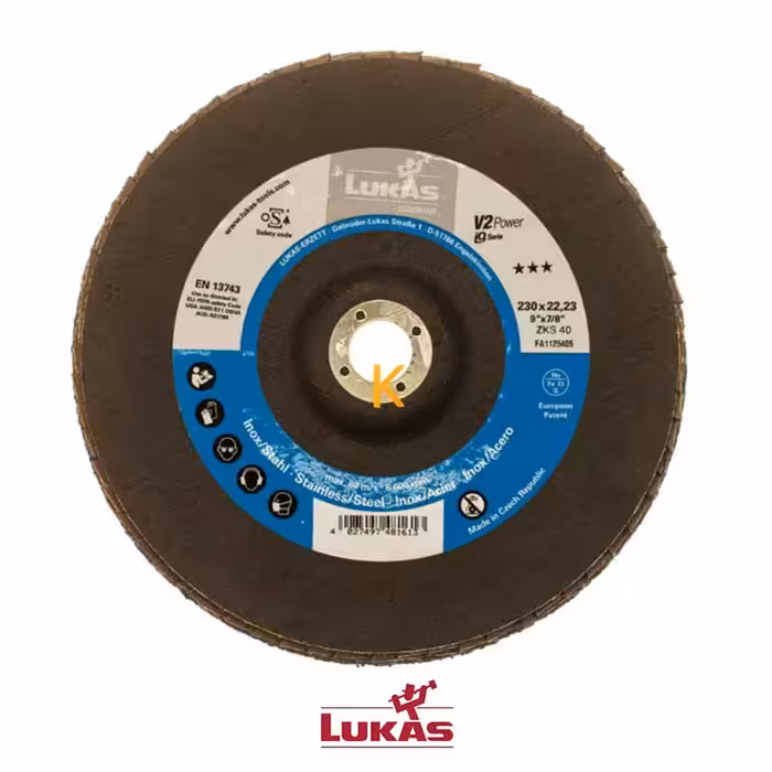 سنباده فلاپ دیسک مدل V2 POWER 230xZK40 لوکاس