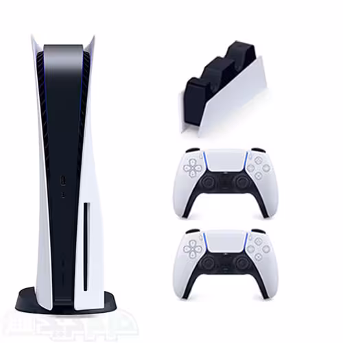 پلی استیشن 5 با درایو باندل 2 دسته به همراه پایه شارژر