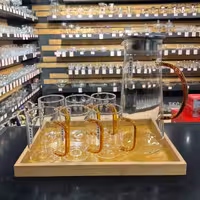 پارچ و لیوان دسته رنگی دلی کد 27