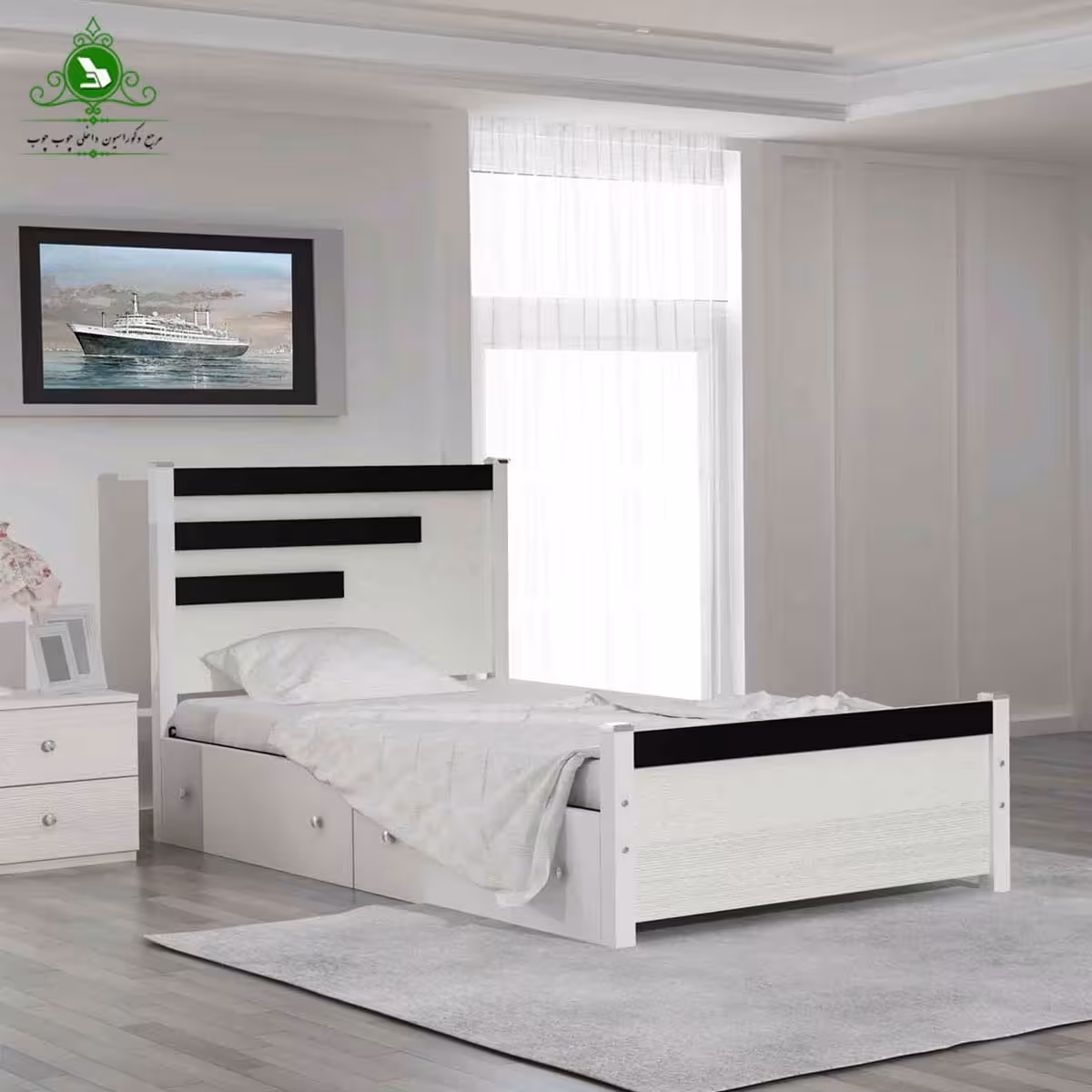 تخت خواب یک نفره اسپرت مدل رادو