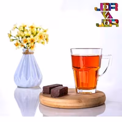 لیوان دسته دار کیوتو کاوه سفید شفاف ساچی 6 عددی کادویی