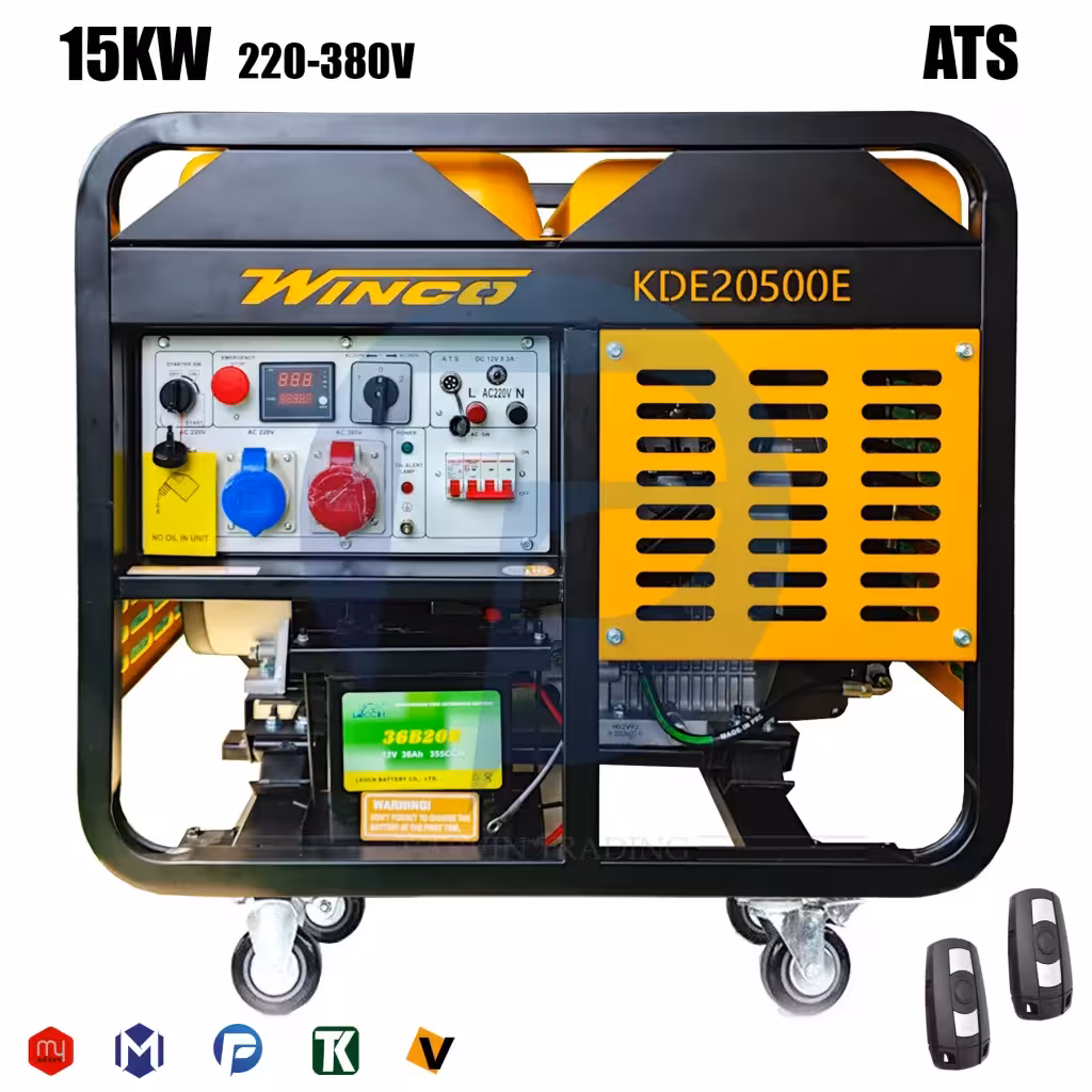 موتور برق گازوئیلی 20 کاوا (15 کیلووات) وینکو مدل KDE20500E