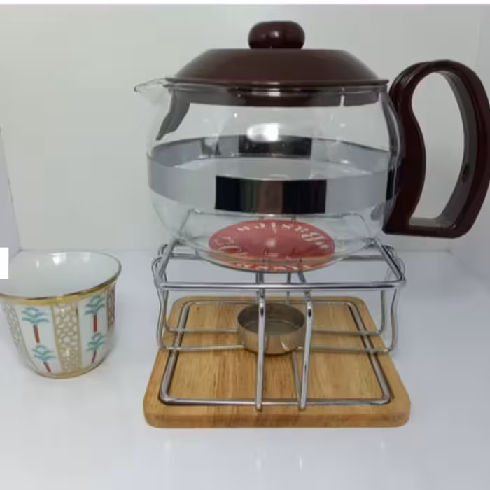 قوری پیرکس 1000 میل ( 1 لیتر ) درجه 1 ، قوری صافی دار ، قوری چای ساز ، قوری سماور ، قوری دمنوش ، آنتی شوک، پس کرایه