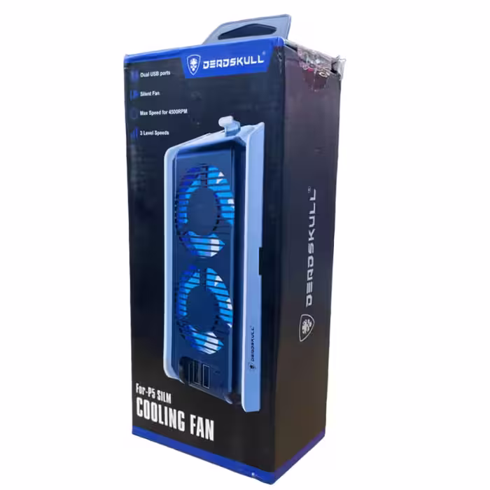 DeadSkull Cooling Fan for Ps5 Slim – White