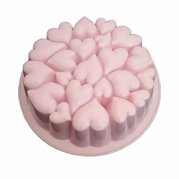 قالب ژله پلاستیکی طرح قلب بهم پیوسته