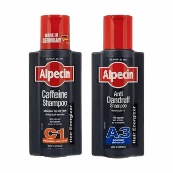 شامپو مو آلپسین مدل Caffeine C1 حجم 250 به همرا شامپو ضد شوره مدل A3 Anti Dandruff حجم 250 میلی لیتر