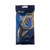 خودتراش 2 لبه ‏Rubber Grip‏ 5 عددی سیلور