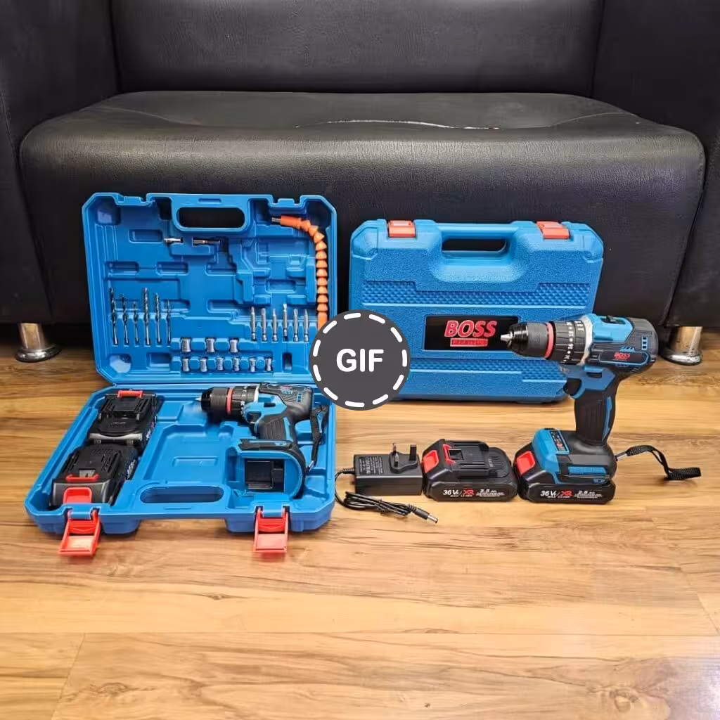 دریل شارژی چکشی 36 ولت براشلس باس مدل Bl36bs