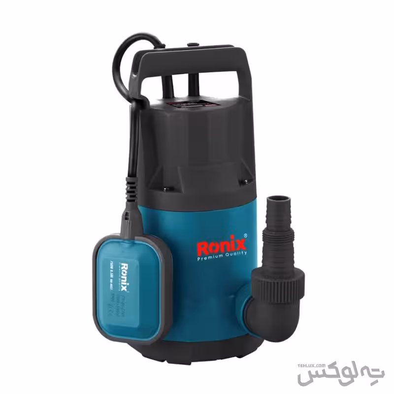پمپ کف کش بدنه پلاستیکی با پمپاژ 8.5 متری 750 وات رونیکس مدل RH-4037