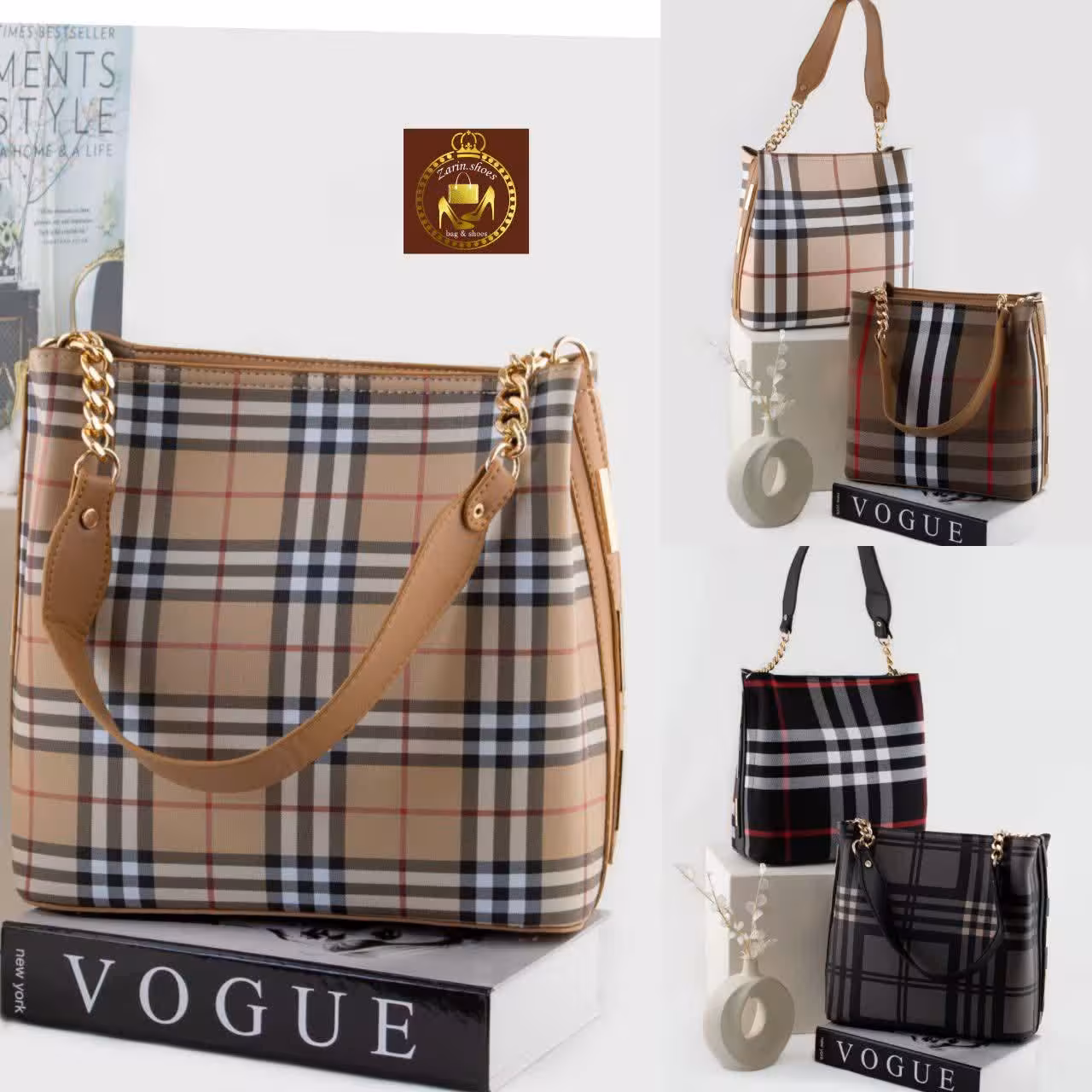 کیف دوشي و دستي خارجي زنانه کد 5502