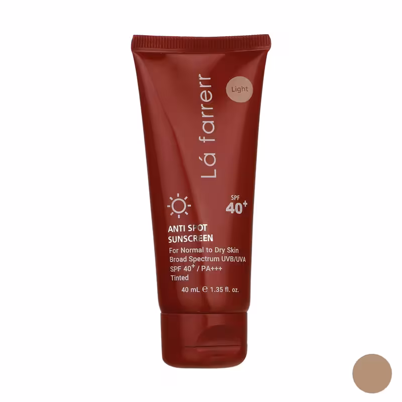 کرم ضد آفتاب ضد لک رنگی لافارر پوست خشک و معمولی spf 40 (40 میل)