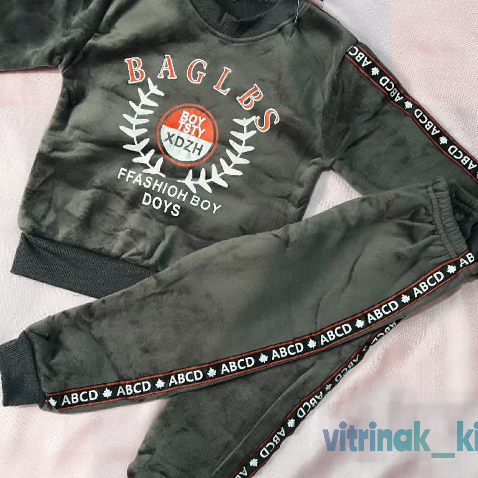 بلوز شلوار پسرانه خارجی رنگ طوسی