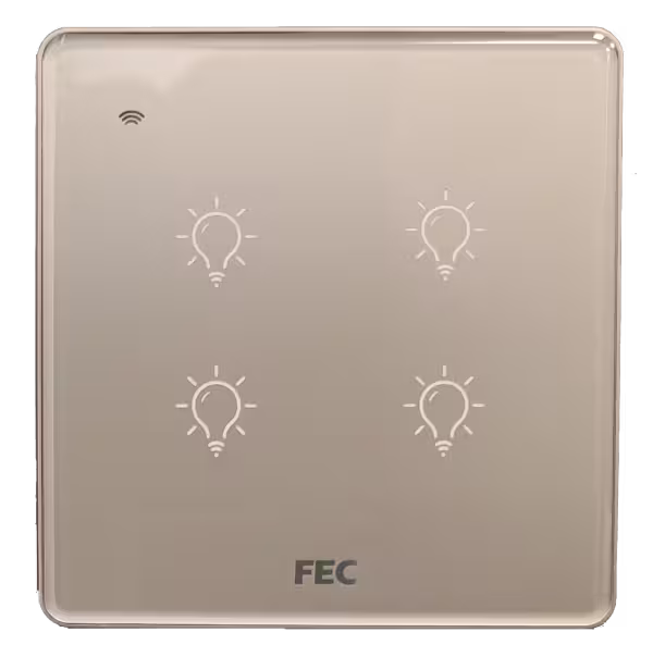کلید وای فای لمسی چهار پل FEC کد SW-04