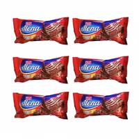 کیک لایه ای با طعم کرم کاکائو آلنا شیرین عسل 40 گرمی بسته 36 عددی