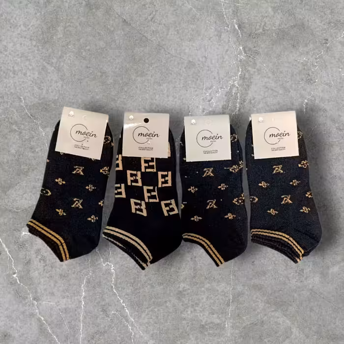 جوراب مچی کارت طوسی برند LV