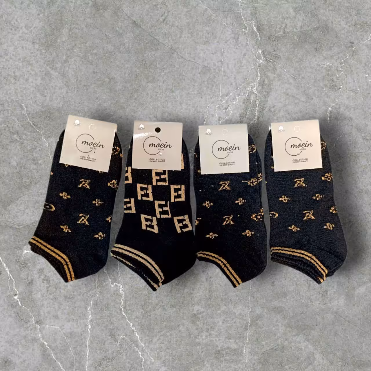 جوراب مچی کارت طوسی برند LV