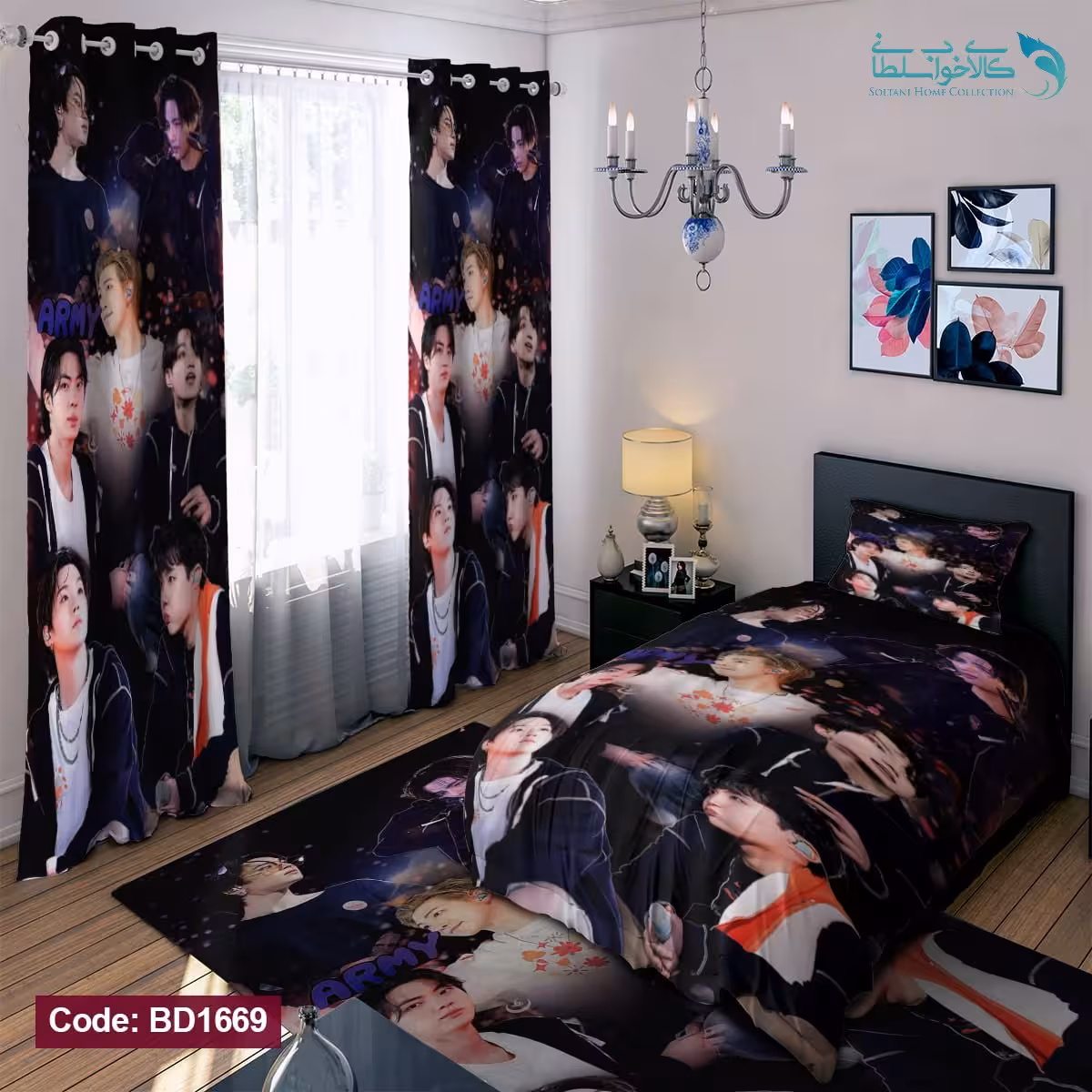 روتختی طرح BTS یکنفره کد BD1669