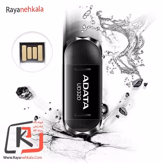 فلش مموری OTG ای دیتا مدل ADATA DashDrive Durable UD320 ظرفیت 64 گیگابایت